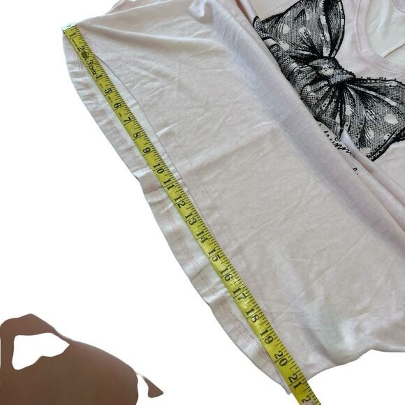 NWT cream neutral Disney Parks Minnie Bow batwing top size XL oversized - Picture 4 of 10